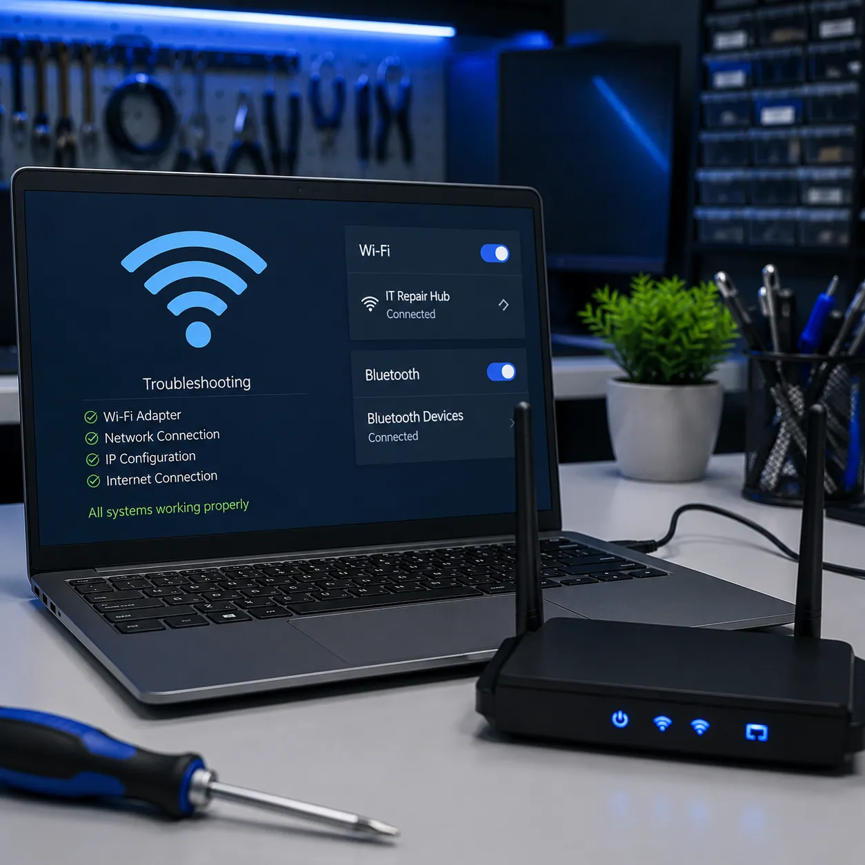 Wi-Fi, Bluetooth & Network Connectivity Troubleshooting Service