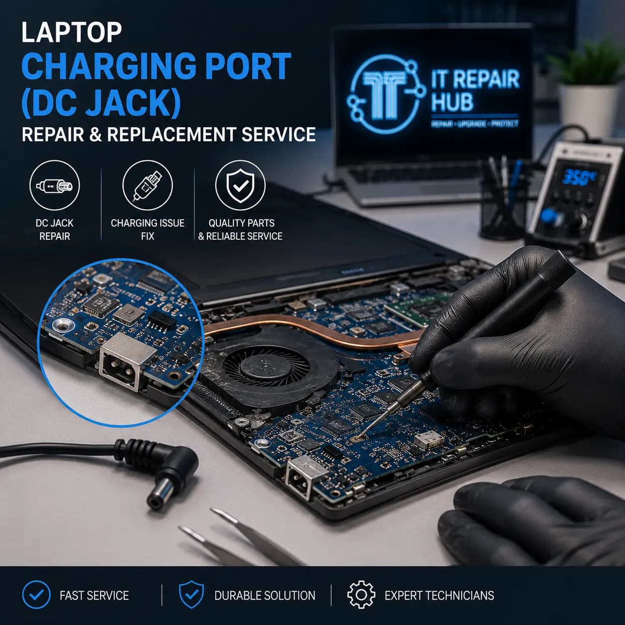 Laptop Charging Port Repair Service