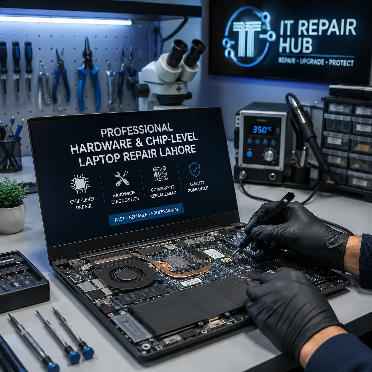 Hardware & Chip-Level Laptop Repair Lahore Service